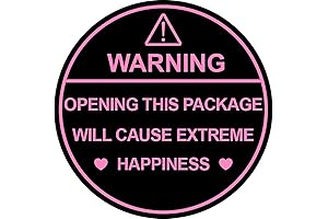 150 PCS 2 Inch Warning Opening This Package Will Cause Extreme Happiness Sticker