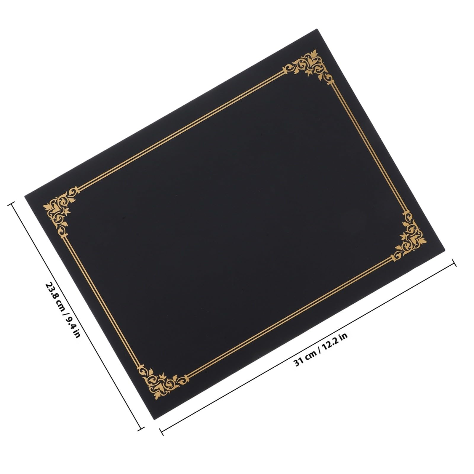MAGICLULU Fundas para Certificados de Papel Negro 10 Unidades Portadiplomas y Soportes para Documentos Cubiertas Protectoras para Diplomas y Premios Uso Oficina y Presentación Formal
