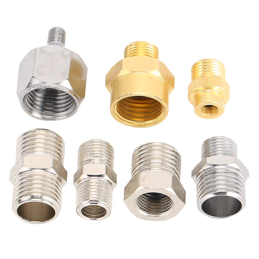 【𝐑𝐞𝐠𝐚𝐥𝐨 𝐝𝐢 𝐍𝐚𝐭𝐚𝐥𝐞】 Adattatore per compressore d'Aria Professionale, Kit Adattatore per aerografo Adattatore per Tubo dell'aerografo, 1 / 8in 1 / 4in BSP per la Riparazione del Tubo dell'