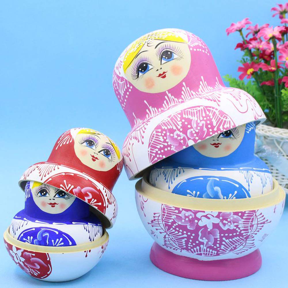 Amazon | Ecosides ロシア入れ子人形 15個入れ マトリョーシカ人形
