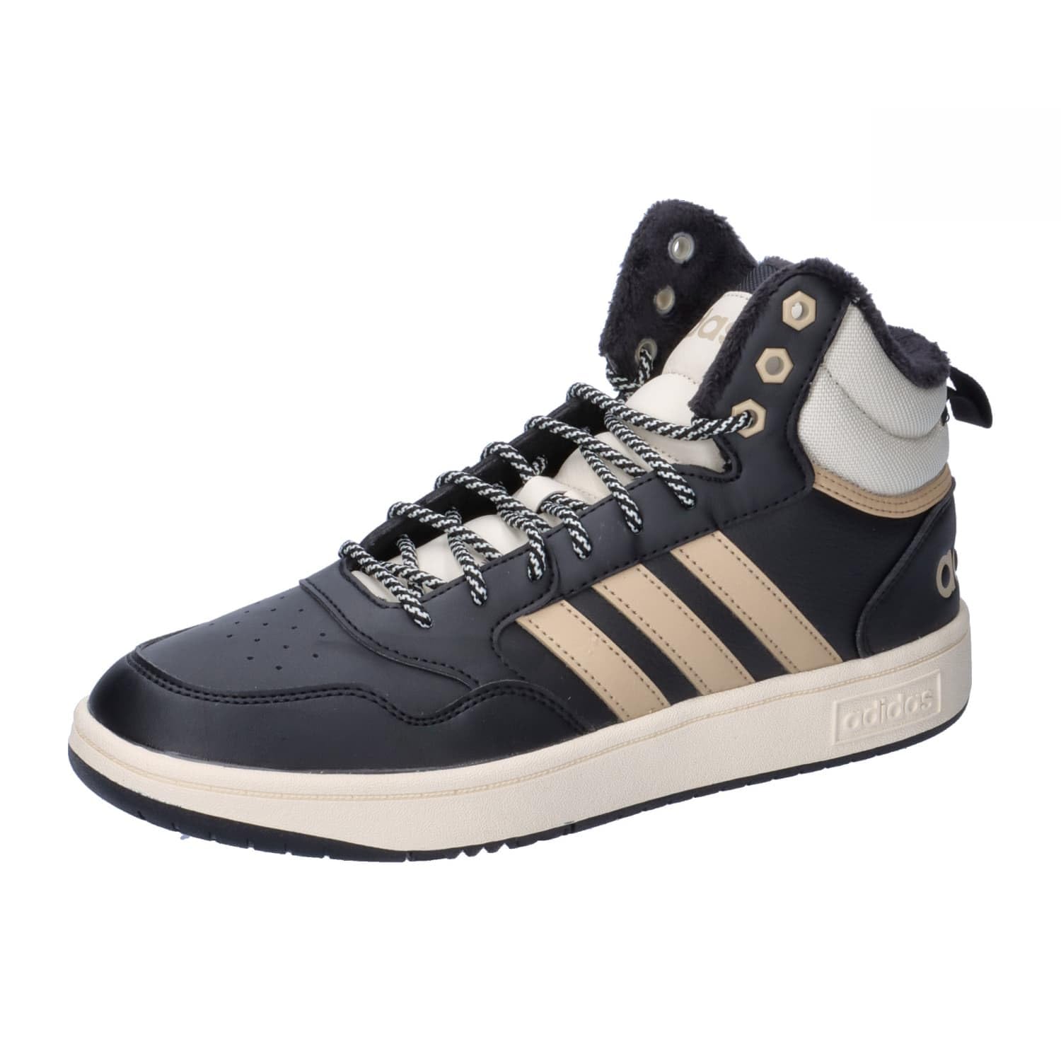 adidas Men's Hoops 3.0 Mid Lifestyle Basketball Classic Fur-Lined Winterised Shoes, Trainers