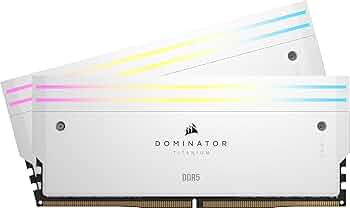 DDR5-6000MHz DOMINATOR Intel XMP64GB 白 DOMINATOR® TITANIUM RGB 64GB (2x32GB) DDR5 DRAM 6000MT/s
