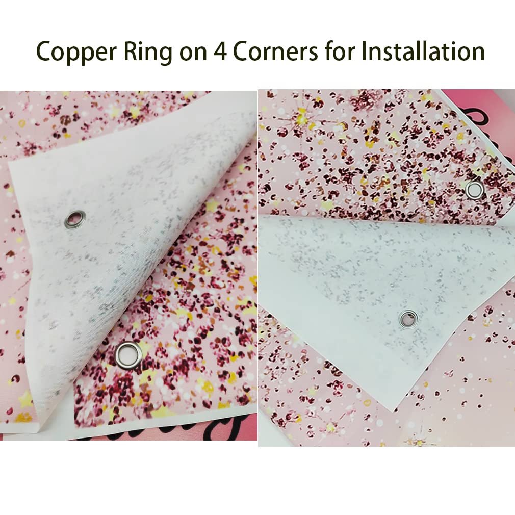 13. Geburtstag Banner Schwarz-Rosa - Großes Stoffbanner 185x110cm