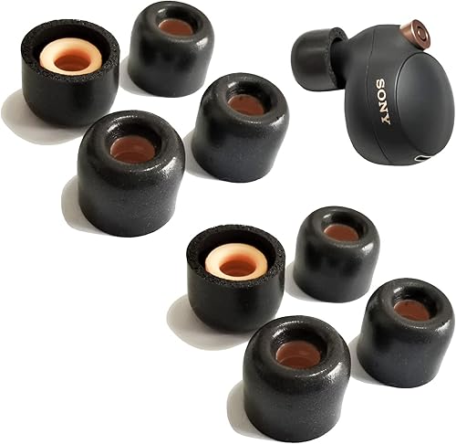 Miniatura 5 de Auriculares de espuma viscoelástica para Sony WF-1000XM4, puntas de repuesto para auriculares Sony, WF-1000XM5, WF-1000XM3, WF-SP900, WF-XB700,