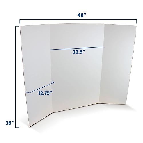 Miniatura 5 de Flipside Products Tableros de proyectos de 36 x 48 pulgadas para presentaciones, ferias de ciencias, proyectos escolares, exhibiciones de eventos y