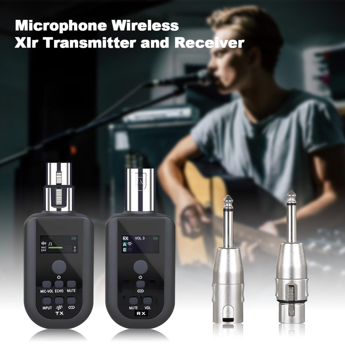 Sistema Microfono Wireless Xlr Trasmettitore e Ricevitore, Compatibilità Versatile, Supporta Fino a 20 Frequenze, Materiale Abs, per Apparecchiature di Registrazione Audio