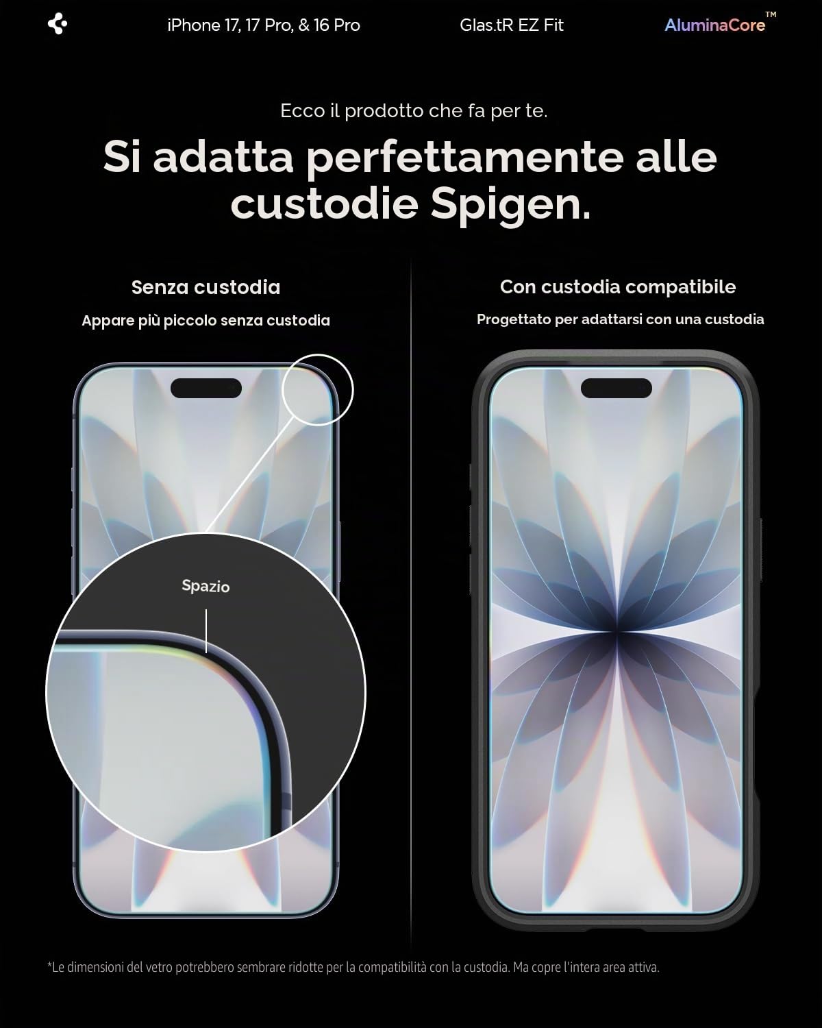Spigen Ultra Hybrid MagFit Pack - Cover MagSafe e Vetro Temperato per Schermo/Fotocamera per iPhone 17