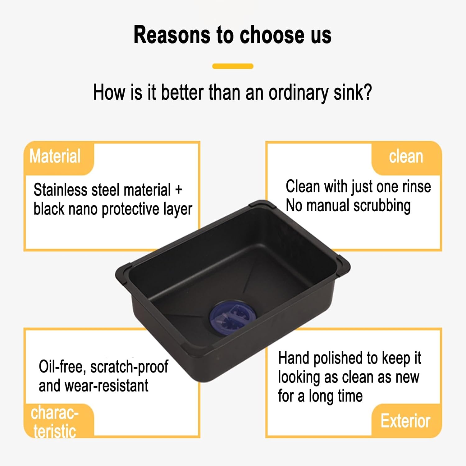 Laundry room sink with cabinet, freestanding stainless steel sink, practical sink cabinet with pull-out faucet, outdoor sink cabinet with full set of accessories, for utility room, outdoor, etc. ( Col