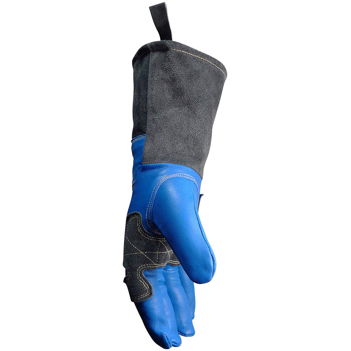Kontour - Guantes de soldadura, muñeca arqueada, aislamiento de lana, palma reforzada, índice y lateral, talla única