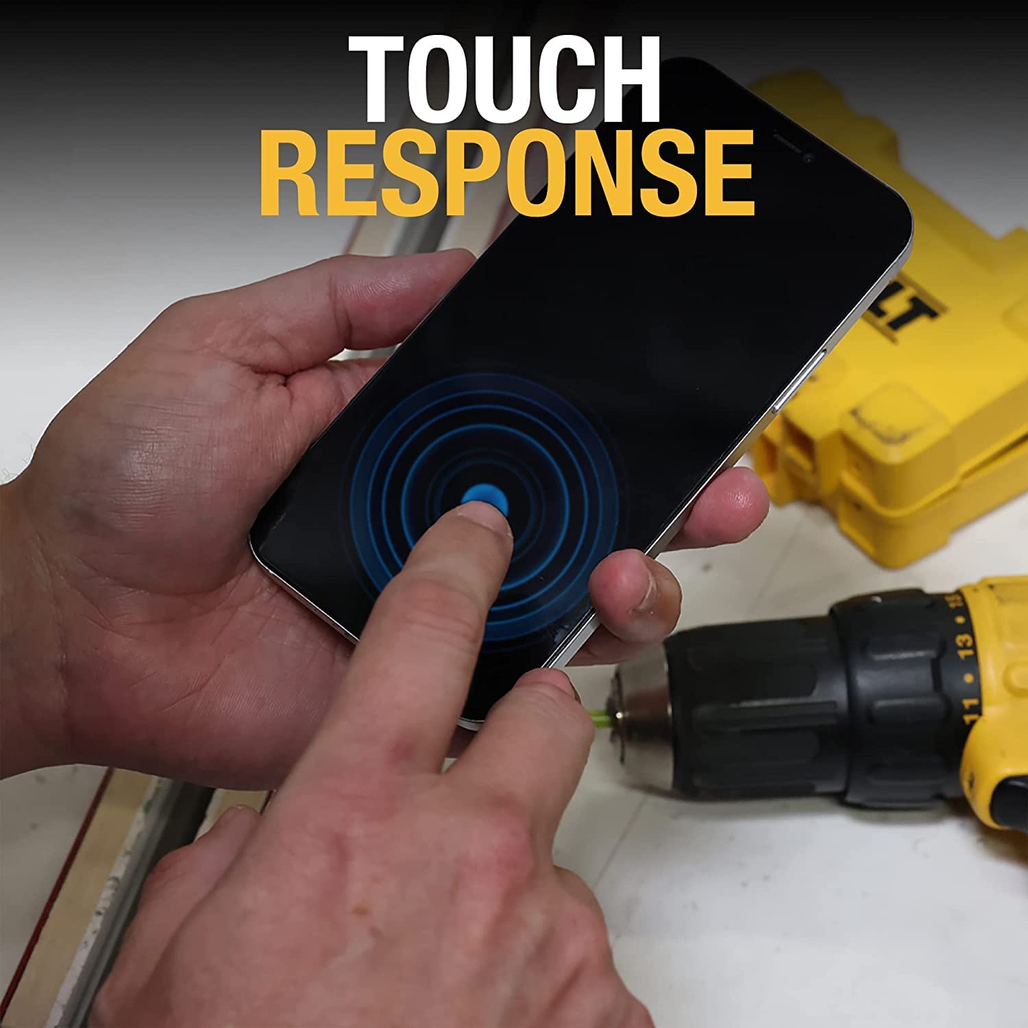 Aazon.co: DEWALT Heavy Duty Glass Screen Protector For IPhone 13/13 - View #7