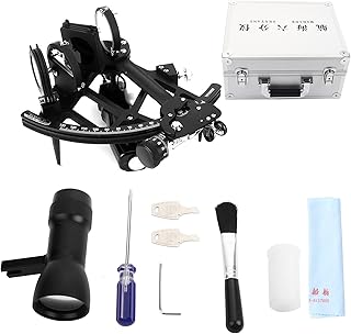 Akozon Sextant, Marine Sextant ângulo de medição navegação marinheiro instrumento Sextant funcional Sextant Navegação Sextant Sextant Ferramenta de navegação Decoração Sextant Colecionadores Entusiastas Marítimos