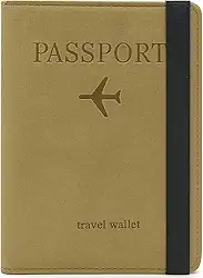 Porta Passaporte e Documentos de Viagem Unissex – Couro PU Premium com Fechamento Elástico, Compartimentos para Cartões, Passaporte e Cartão de Embarque | Cores Sortidas e Design Compacto