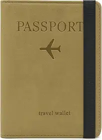 Porta Passaporte e Documentos de Viagem Unissex – Couro PU Premium com Fechamento Elástico, Compartimentos para Cartões, Passaporte e Cartão de Embarque | Cores Sortidas e Design Compacto