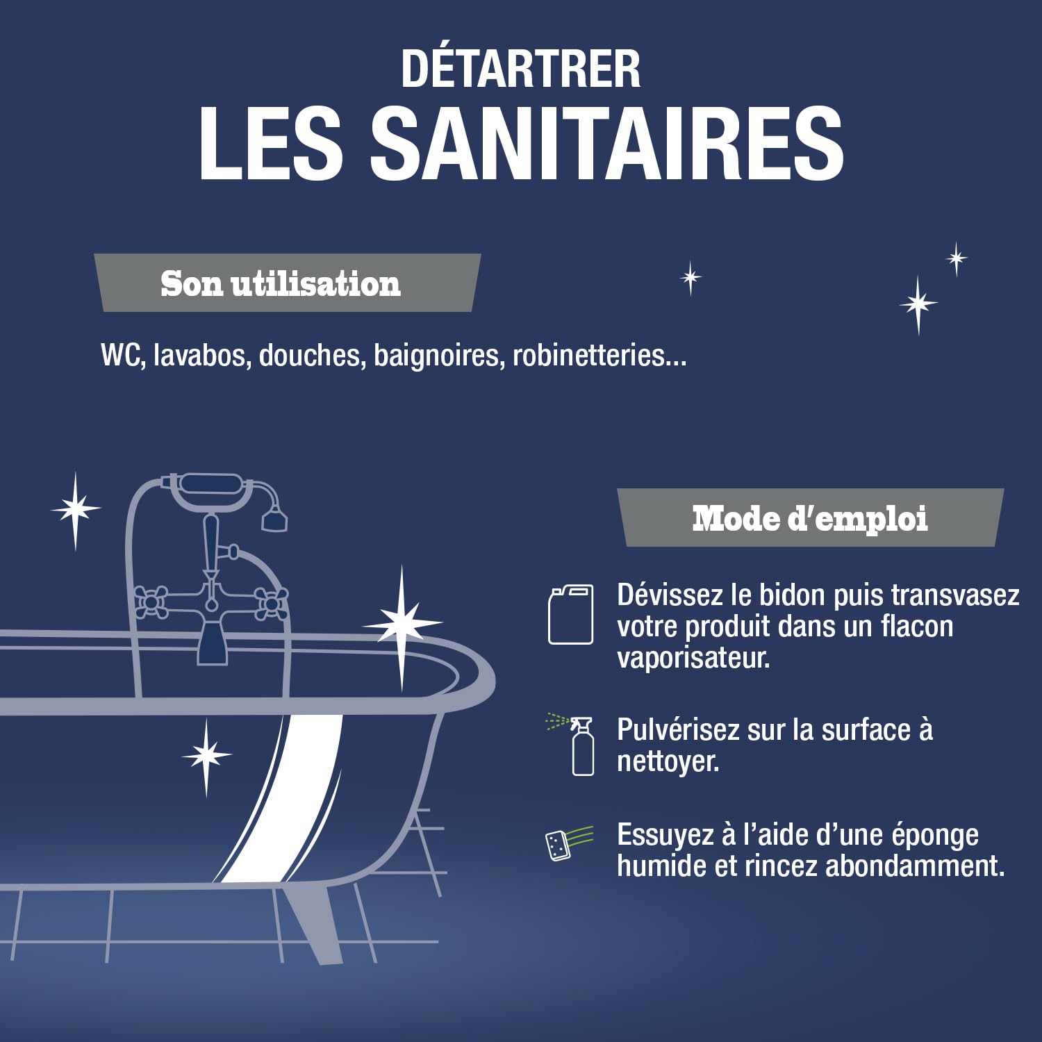 Briochin professionnel - Décapant sanitaire Briochin Pro 5L - Avec un flacon pulvérisateur vide