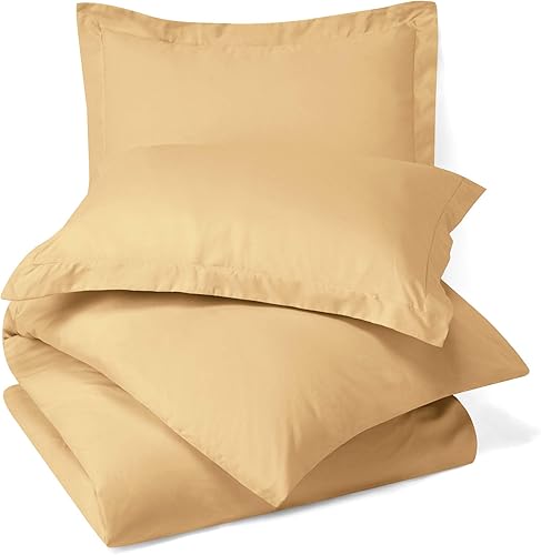 Miniatura 3 de Funda nórdica King, oro amarillo camello