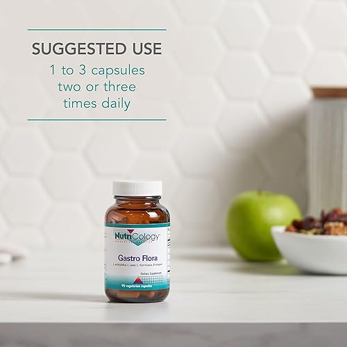 Miniatura 5 de Nutricology Suplemento de flora gastrointestinal - Probiótico para la salud digestiva, salud intestinal para hombres y mujeres, lactobacilos y