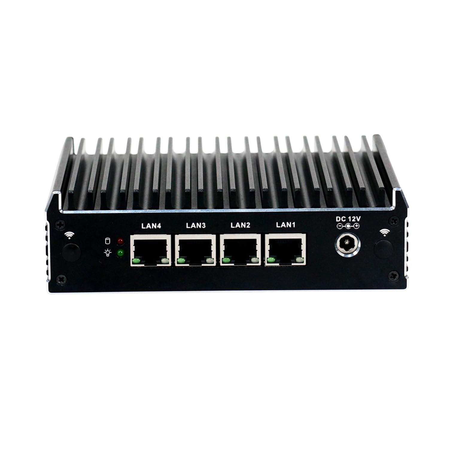 Din Rail Micro Firewall Appliance, Mini PC, PFSense, Untangle, Sophos XG, Mikrotik, OPNsense, VPN, Router PC, Celeron J3160, RX18, COM, 4 x I210 I211, 2 x HDMI, 0 RAM, 0 Storage, Barebone No System