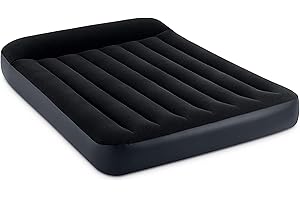 Intex Comfort-Plush Dura-Beam Standard Pillow Rest Air Mattress with Built-in Pump, Essential Comfort Series