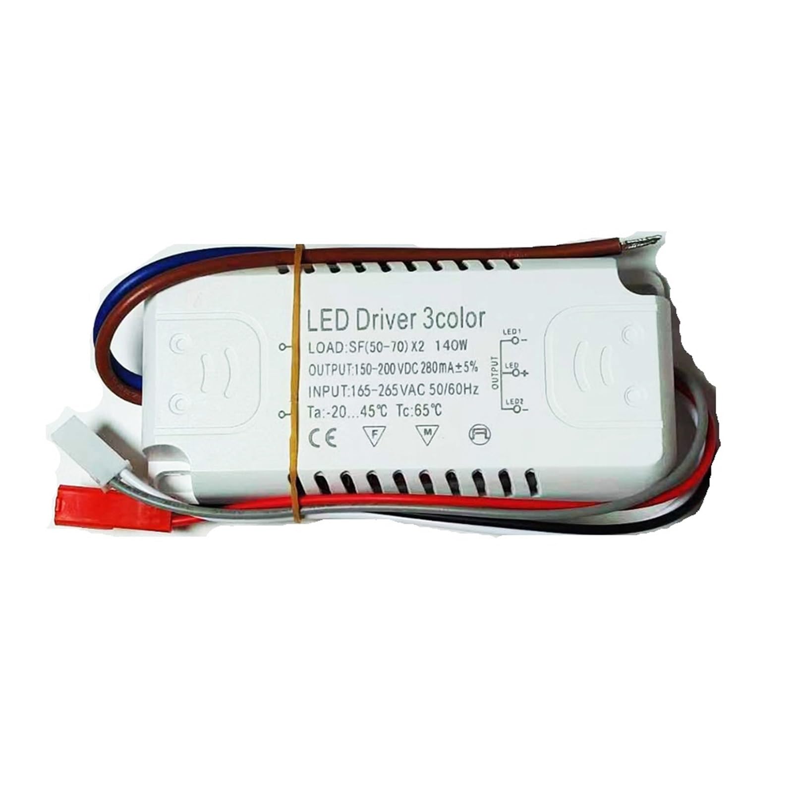 FCARUMIQP LED Driver 3colors 12-80W Adapter for Power Supply AC220V Unit Lighting for Strips-2((50-70W)-2)