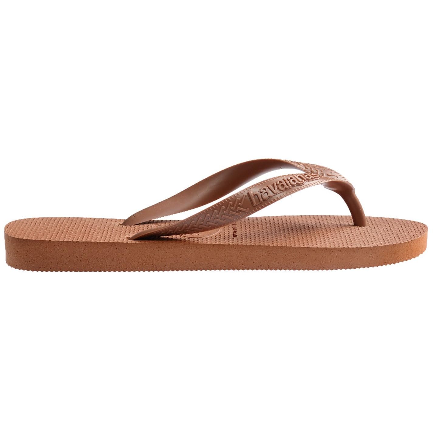 Havaianas Infradito Uomo Top Senses Dark Brown Ciabatte in gomma mare piscina Sistema Taglie Calzature EU Adulto Numero range Media