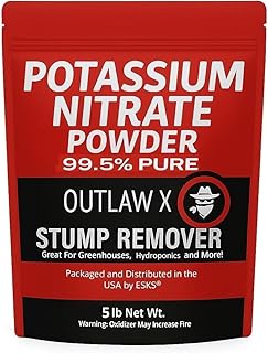 Outlaw X 5 Pound Potassium Nitrate High Purity Water Soluble Powder Stump Remover, Hydroponics and More