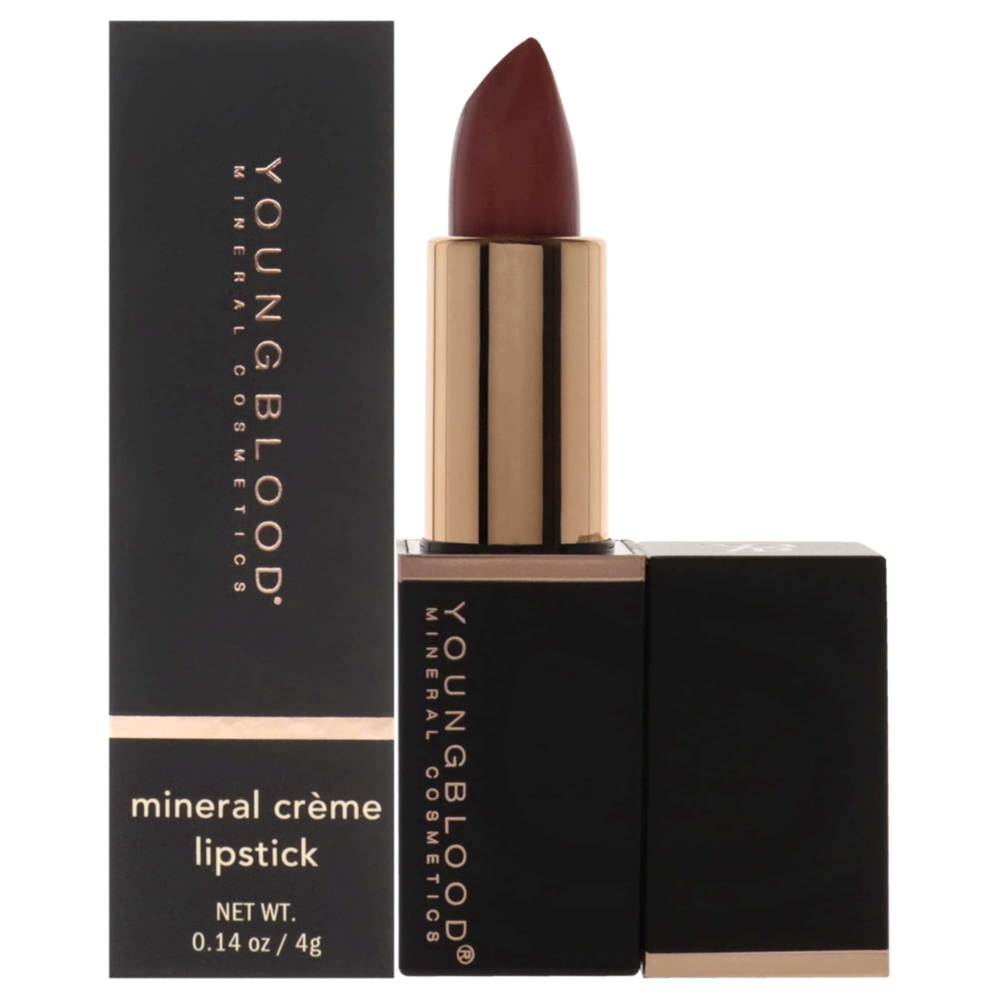 Youngblood Mineral Creme Lipstick - Smolder for Women - 0.14 oz Lipstick