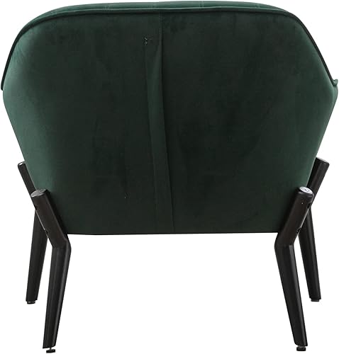 Miniatura 2 de Moderno sillón tapizado, silla de acento de tela de terciopelo, silla de lectura con patas de madera, silla de ocio para sala de estar, dormitorio,