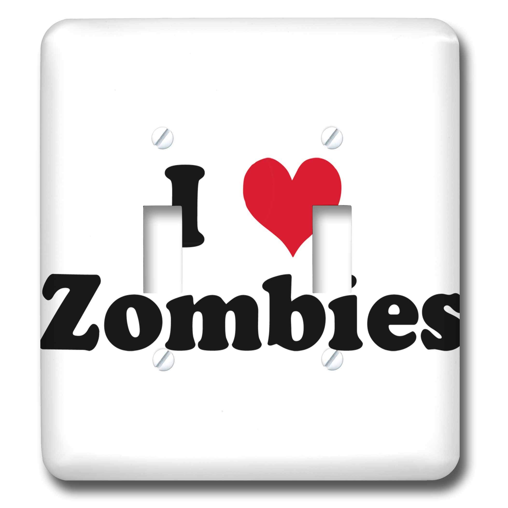 Interrupteur I Love Zombies 3dRose lsp_16572_2 décoratif pour interrupteur à bascule