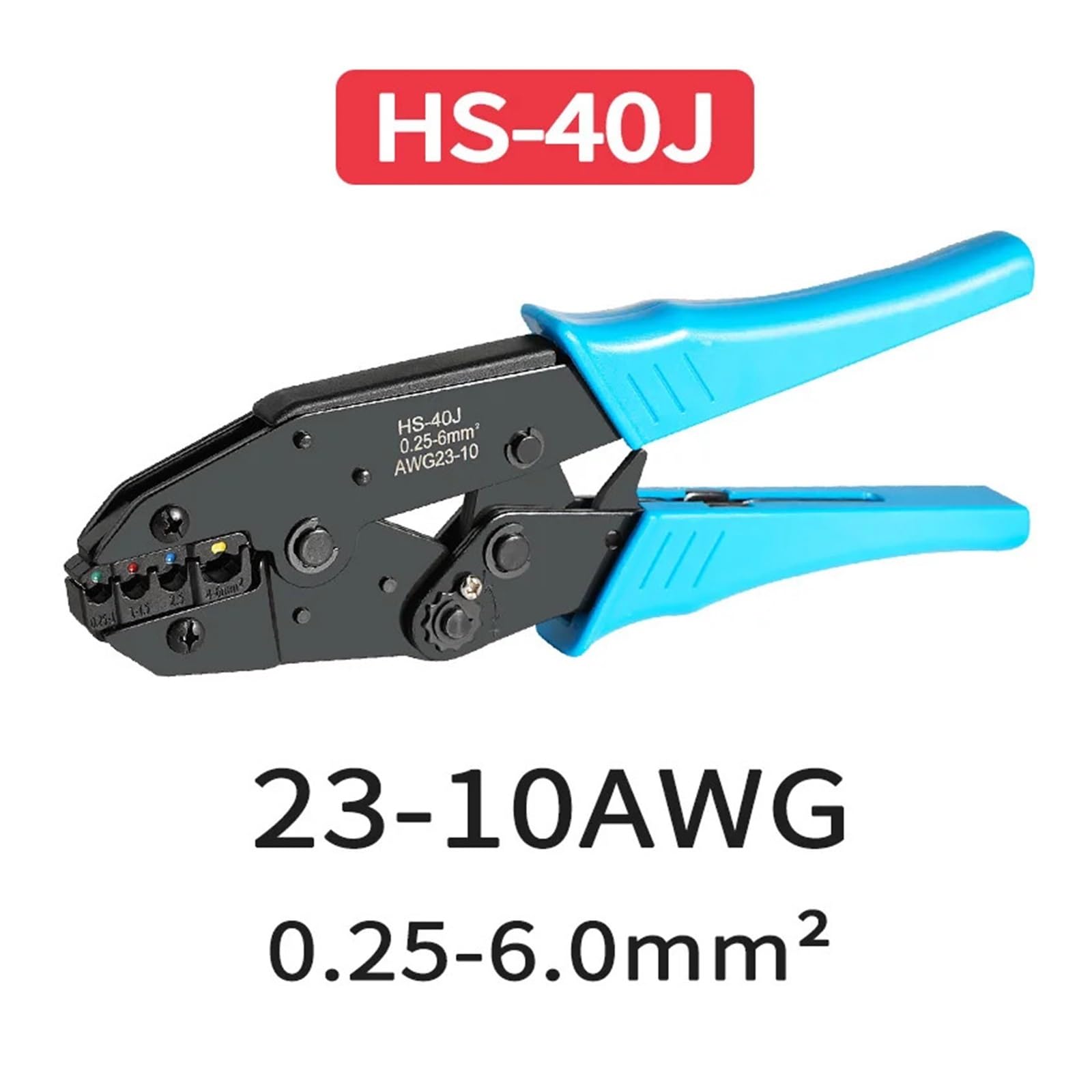 Terminales de engarzado de Anillo, Conectores de Cables eléctricos M4/M5/M6, terminales de virola en Caja, Cables de Empalme rápido for Tornillo de conexión, 460 Uds.(HS-40J)