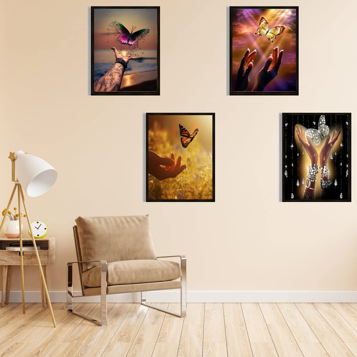 Kit Diamond Painting 5D 4 Pezzi 30x40cm – LORIOSKE Completo Per Principianti
