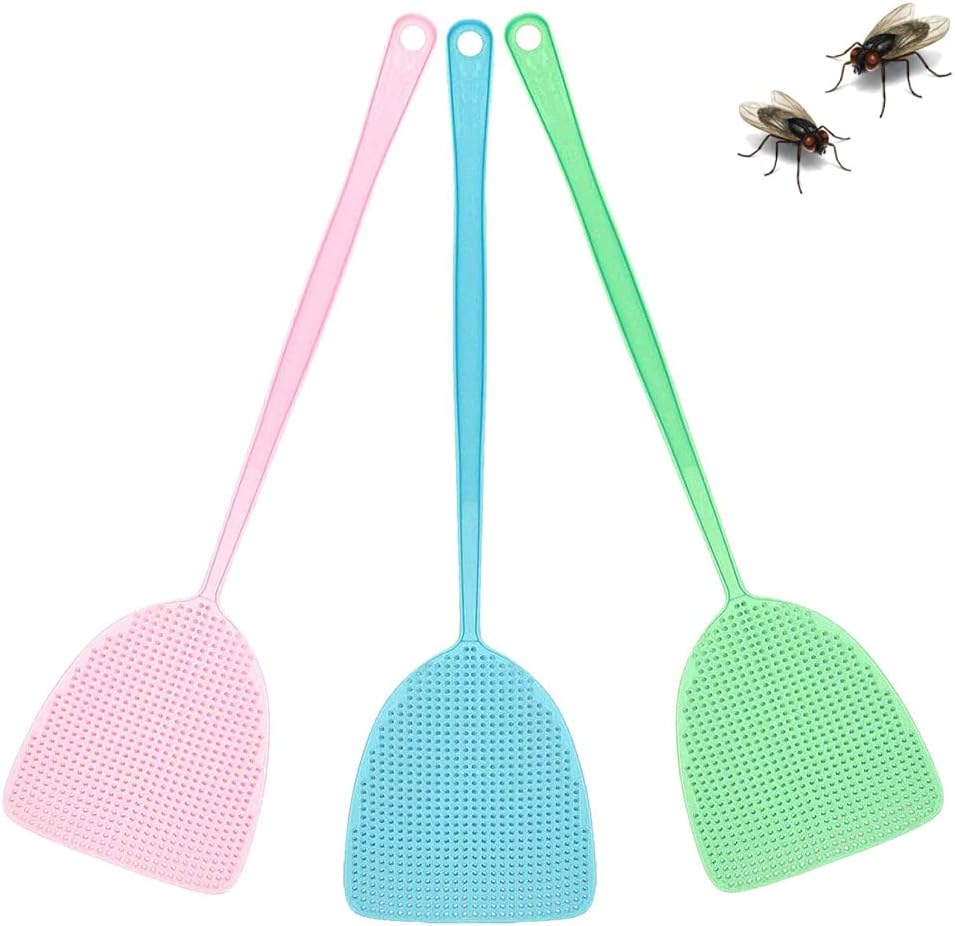 FILWO 1Pcs Fly Swatters Plastic Fly Squatters Flexible Manual Fly Swat