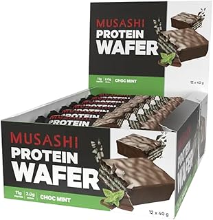 Musashi Protein Chocolate Mint Wafer Bar 12 x 40g