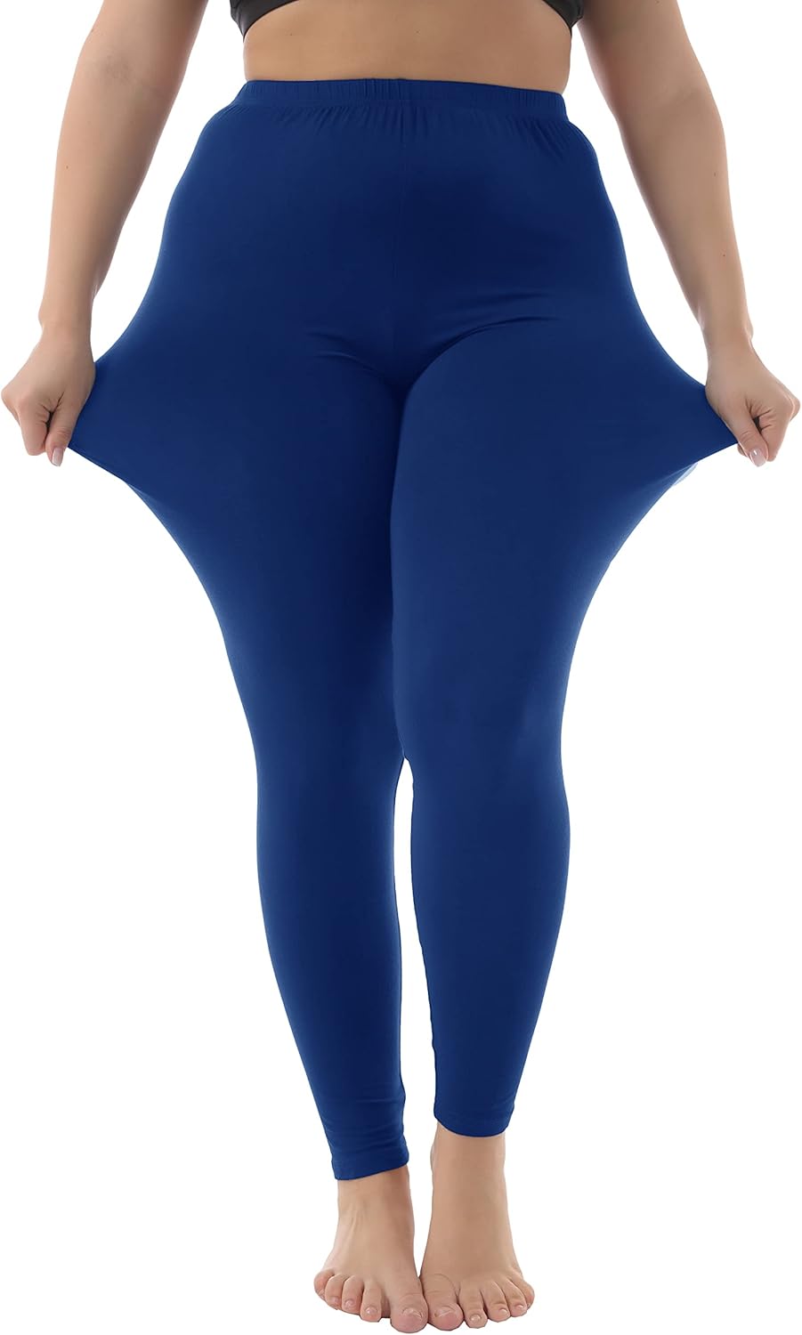 ZERDOCEAN Women's Plus Size Stretchy Soft Lightweight Full Length Leggings - Image 6