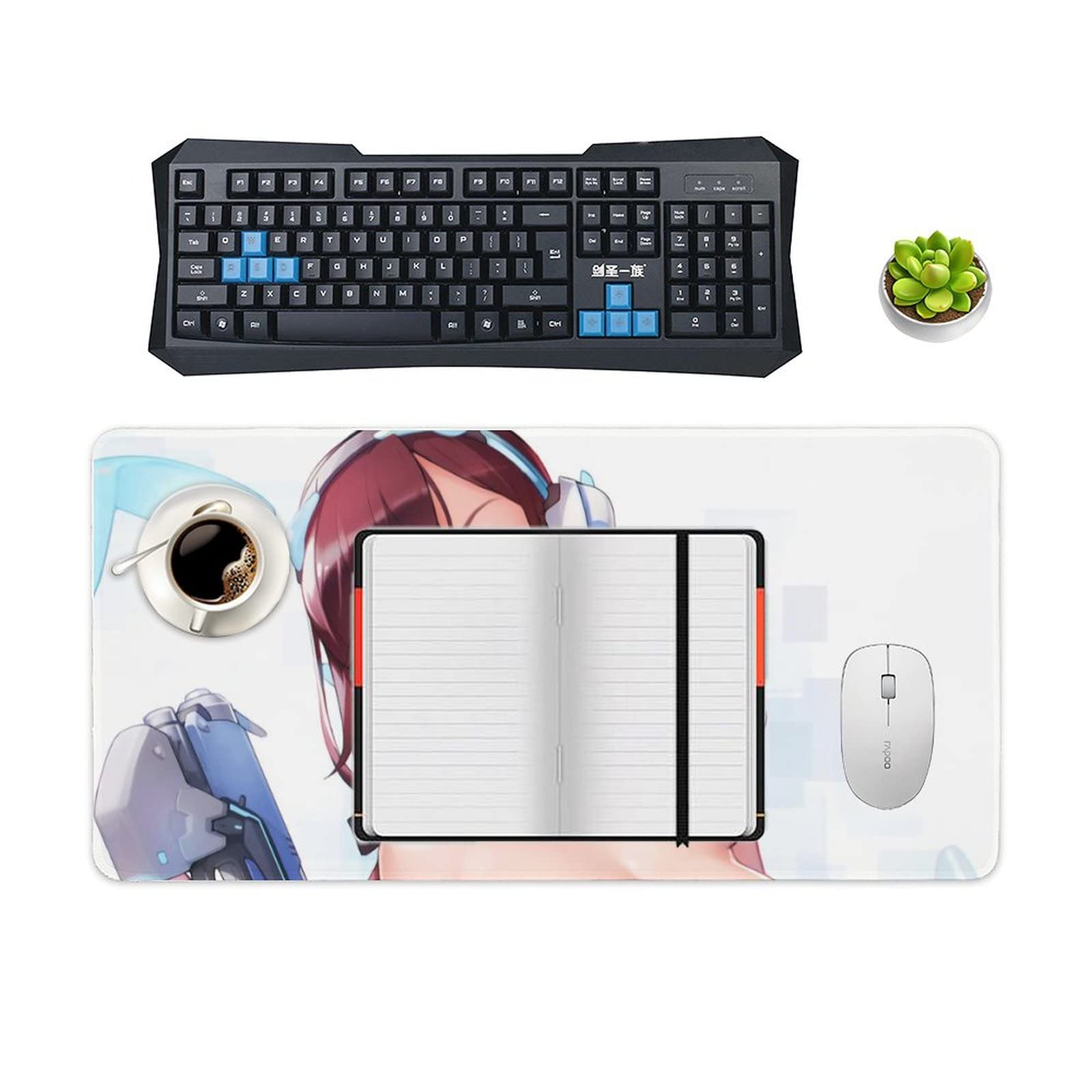 Amazon.co.jp: デスクマット オーバーウォッチ DVA 白バニー タイツ