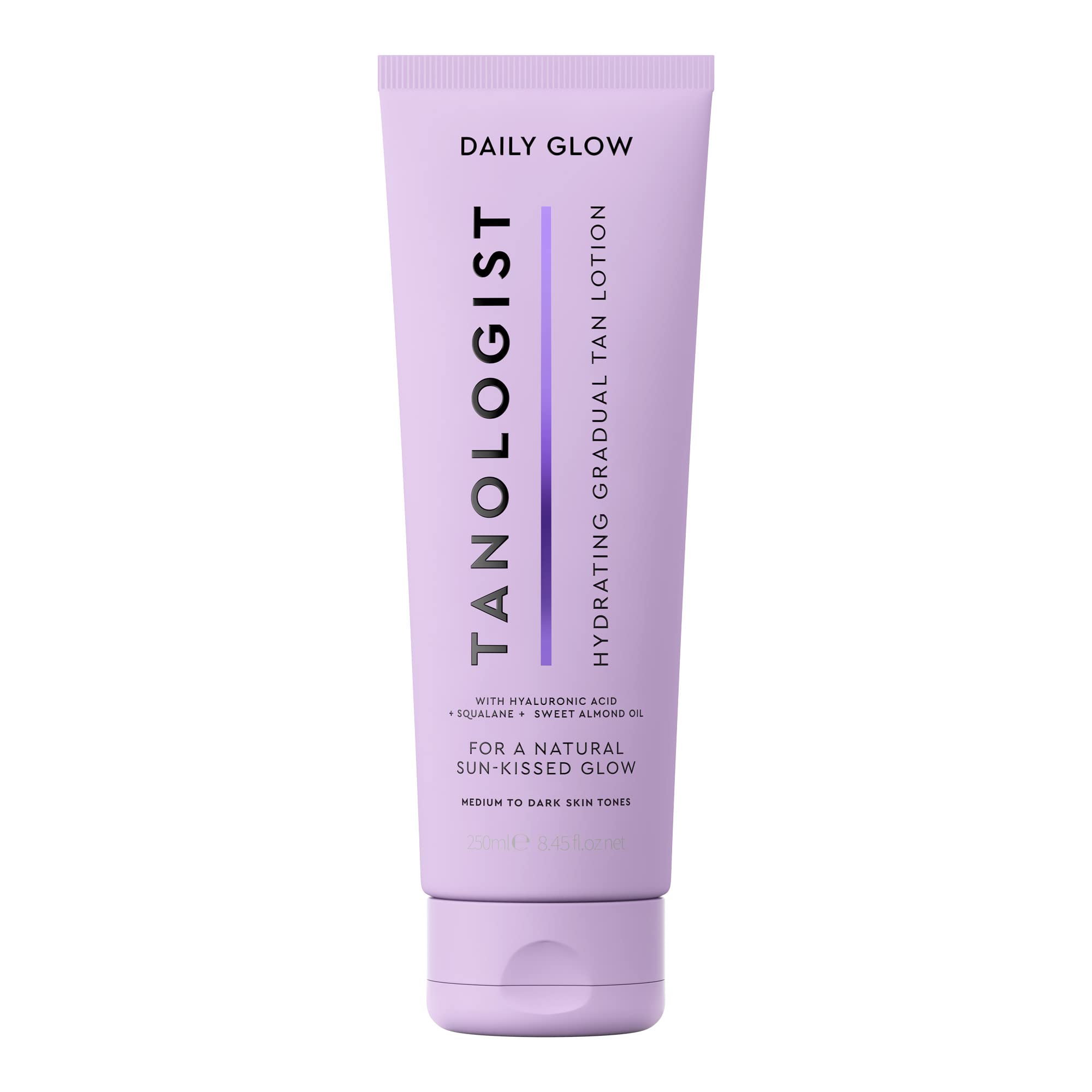 TanologistHydrating Daily Glow Body Lotion- Medium/Dark, Gradual Tanning Lotion, No Fake Tan Smell, Streak-Free & Natural Looking Self Tanner, Moisturizing, Vegan, 8.45 fl. oz/250 ml Tube