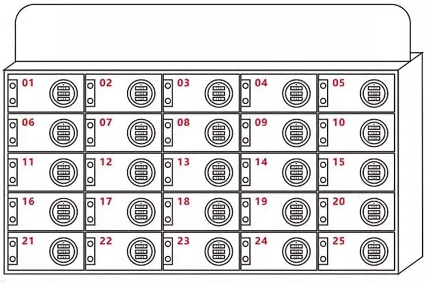 Mobile Phone Storage Box Transparent Acrylic Mobile Phone Security Locker with Key,Wall Mounted Cell Phone Lockers - Secure Storage Cabinet for Office, School, Classroom & Factory - Space-Sa