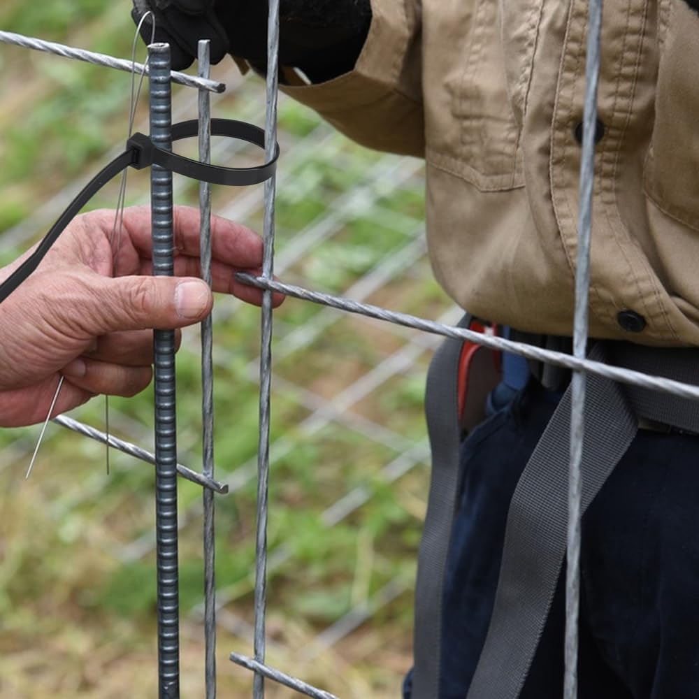 100 Stück Kabelbinder 300 Mm – Breit (7.6 Mm), UV-beständig & Reißfest Bis 55 Kg
