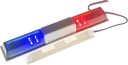 Miniatura 2 de ShareGoo - Luces de policía de simulación RC para coche, luz LED, luz de techo, decoración compatible con Traxxas HSP HPI Tamiya 4WD Axial Arrma 110