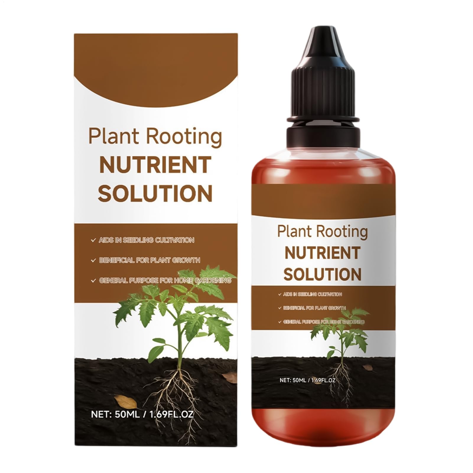 Root Drops - 60ml Cuttings Booster | Rooting Liquid Fertilizer,for Home Propagation Soil Indoor Houseplants Pothos Monstera Philodendron Garden