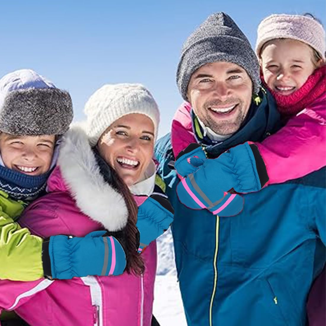 Mitaines Hiver Chaudes Imperméables KAKU NANU Gants De Ski Enfant - Mitaines Hiver Chaudes Polaire | 2-10 Ans, Modèles Dessin Animé Impermeable Enfant