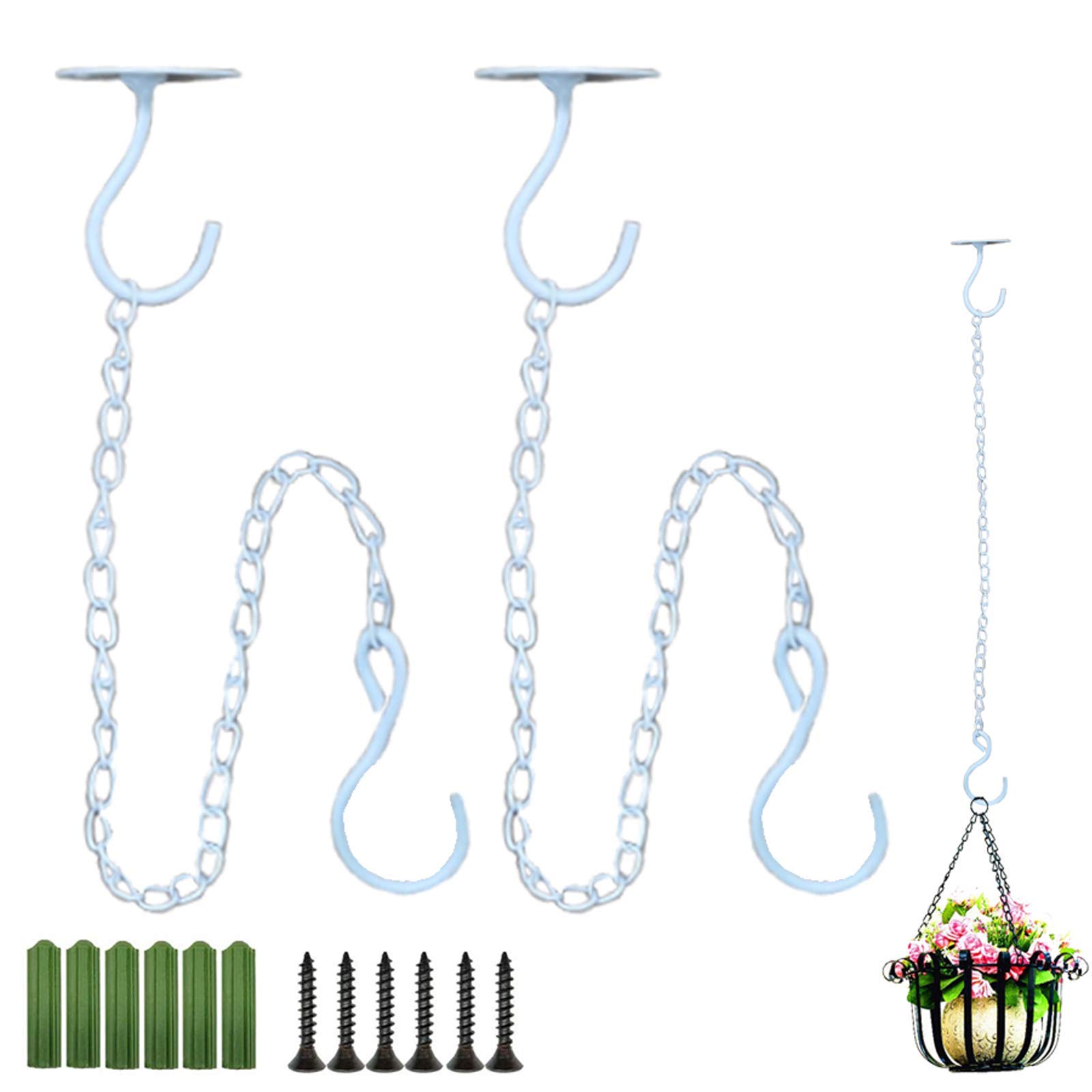 See full amazon price history chart for DILNAZ ART 2PCS Wall Mount Ceiling Hooks with Hanging Chain Hook, Metal Plant Bracket Iron Wall Mount Lanterns Hangers for Hanging Bird Feeders, Lanterns, Wind Chimes, Planters (White) DILNAZ ART 2PCS Wall Mount Ceiling Hooks with Hanging Chain Hook, Metal Plant Bracket Iron Wall Mount Lanterns Hangers for Hanging Bird Feeders, Lanterns, Wind Chimes, Planters (White) (B08W56YG7Q) Amazon Price History, Amazon Price Tracker