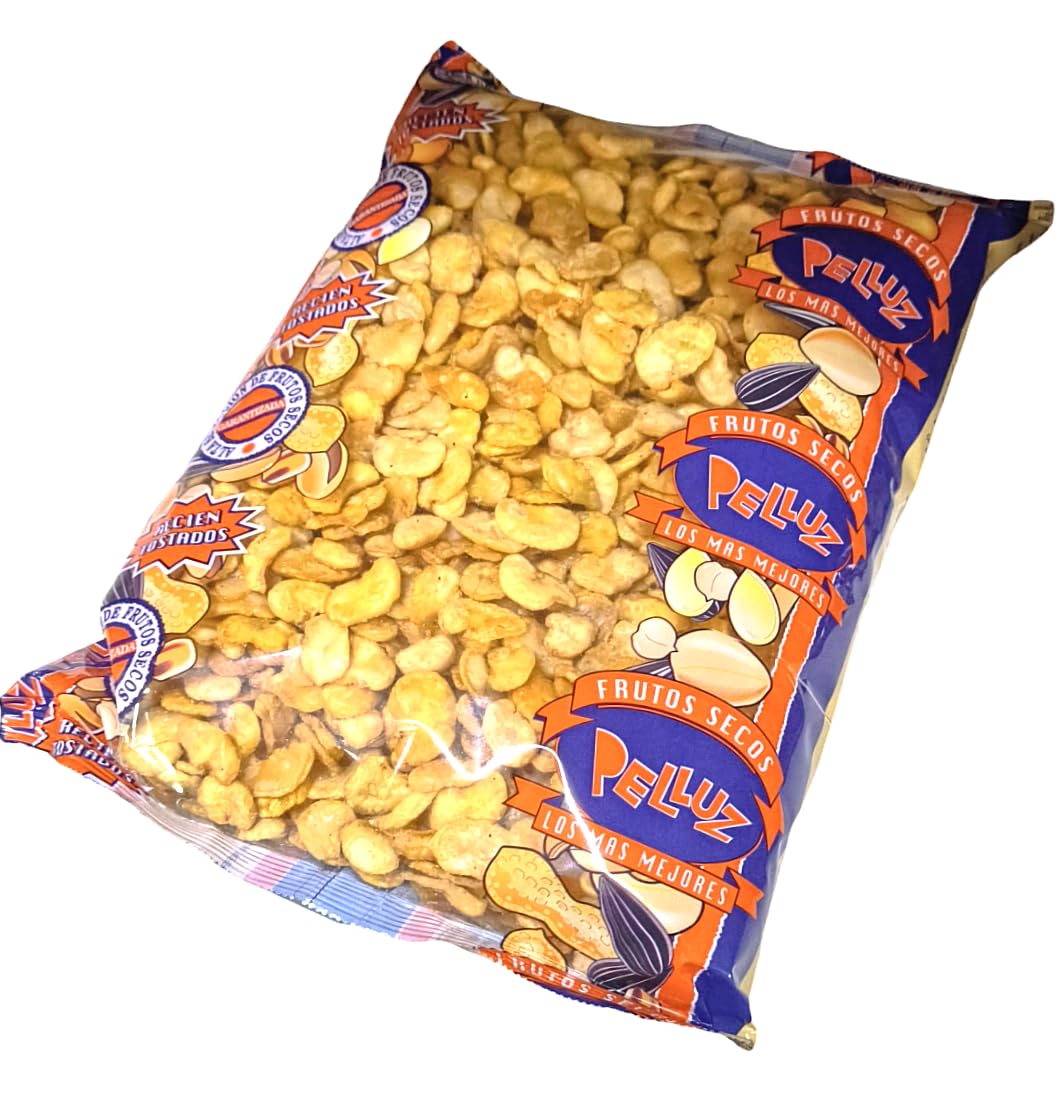 Habas Fritas 1 Kg - Origen España - cocinado con aceite de girasol alto oleico - Pelluz