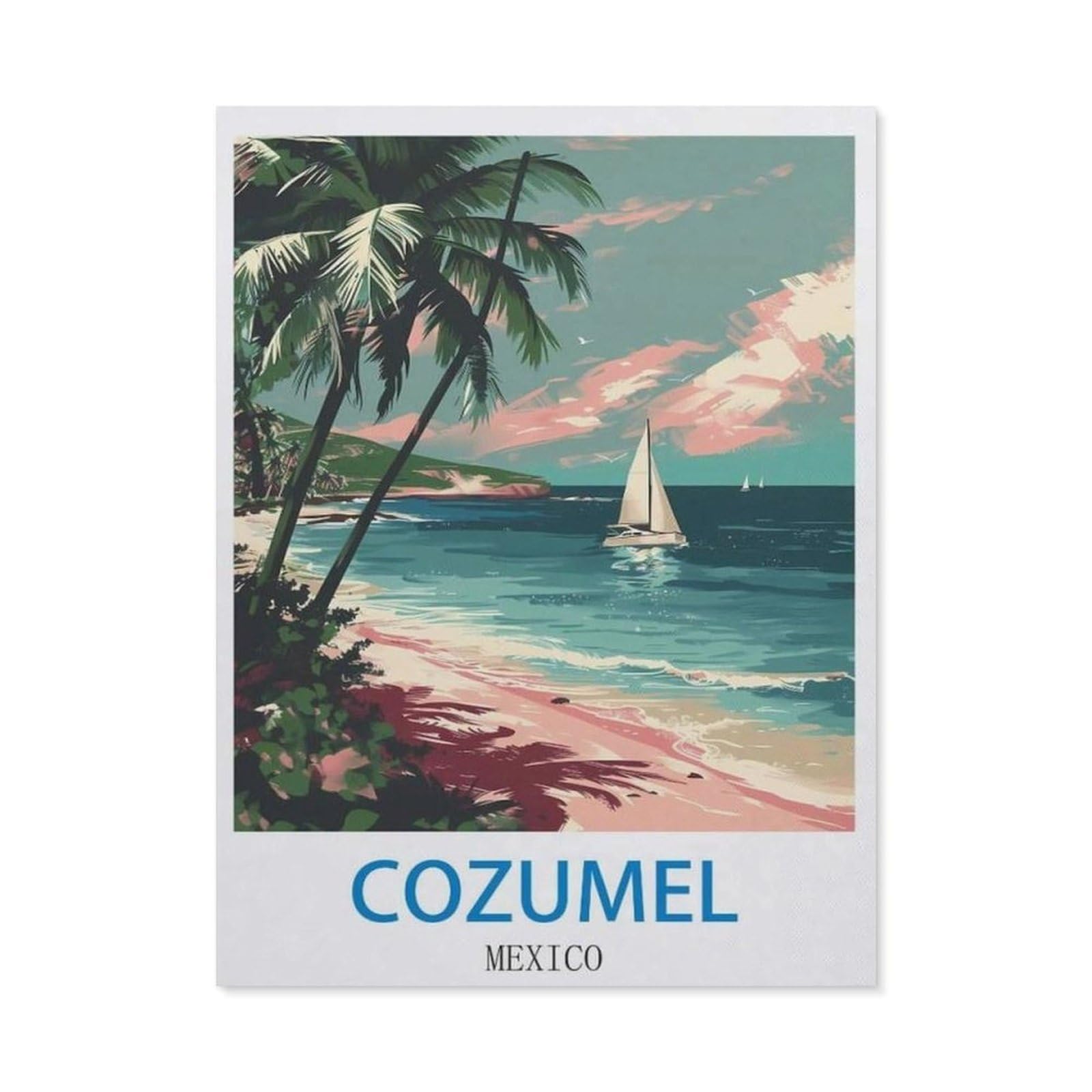 BEAYODKP 5D Diamond Painting Set ，Cozumel Mexico（40 x 50 cm）