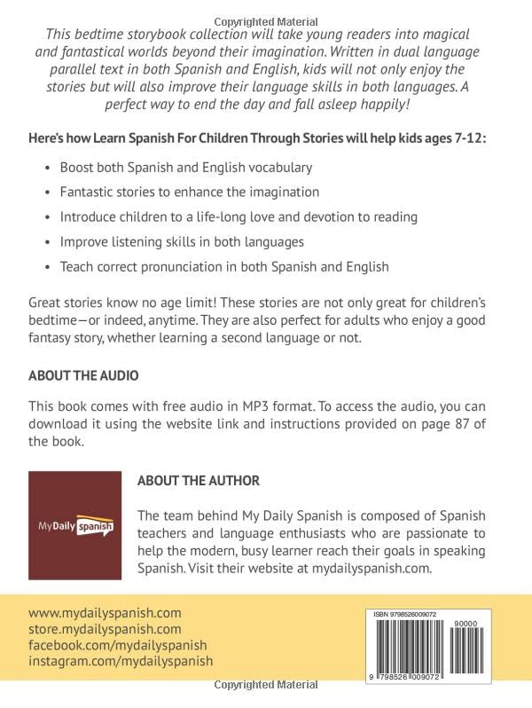 Learn Spanish for Children through Stories: 10 easy to read stories in Spanish and English with audio to follow along (Spanish for Kids Learning Stories) - Image 2