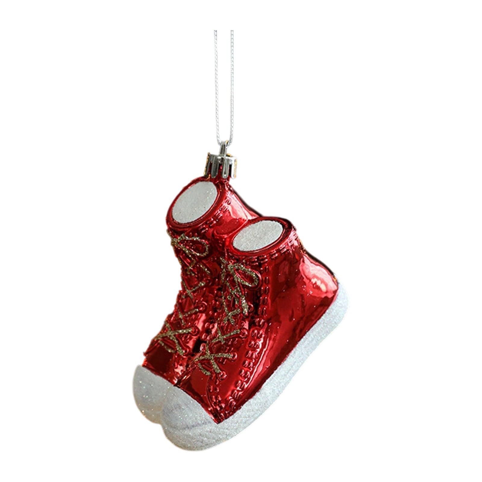 Kalttoy C Artoon Hanging Ornaments 12X8cm Bright Red Hristmas Tree Decor For Home & Party Party Supplies