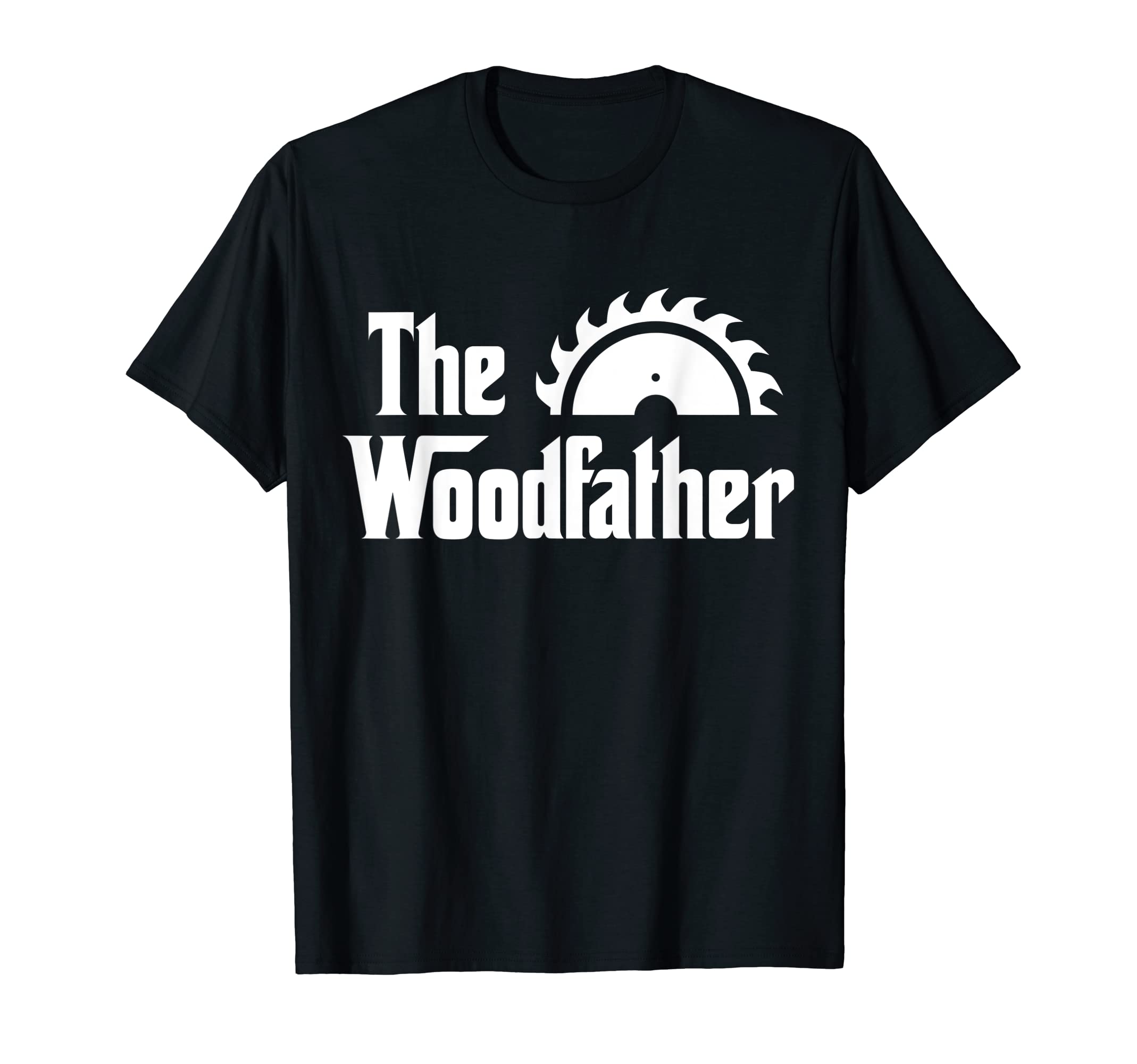 The Woodfather Woodwork Carving Carpentry HumorThe Woodfather Funny Woodworking Carpenter Joke Woodworker T-Shirt