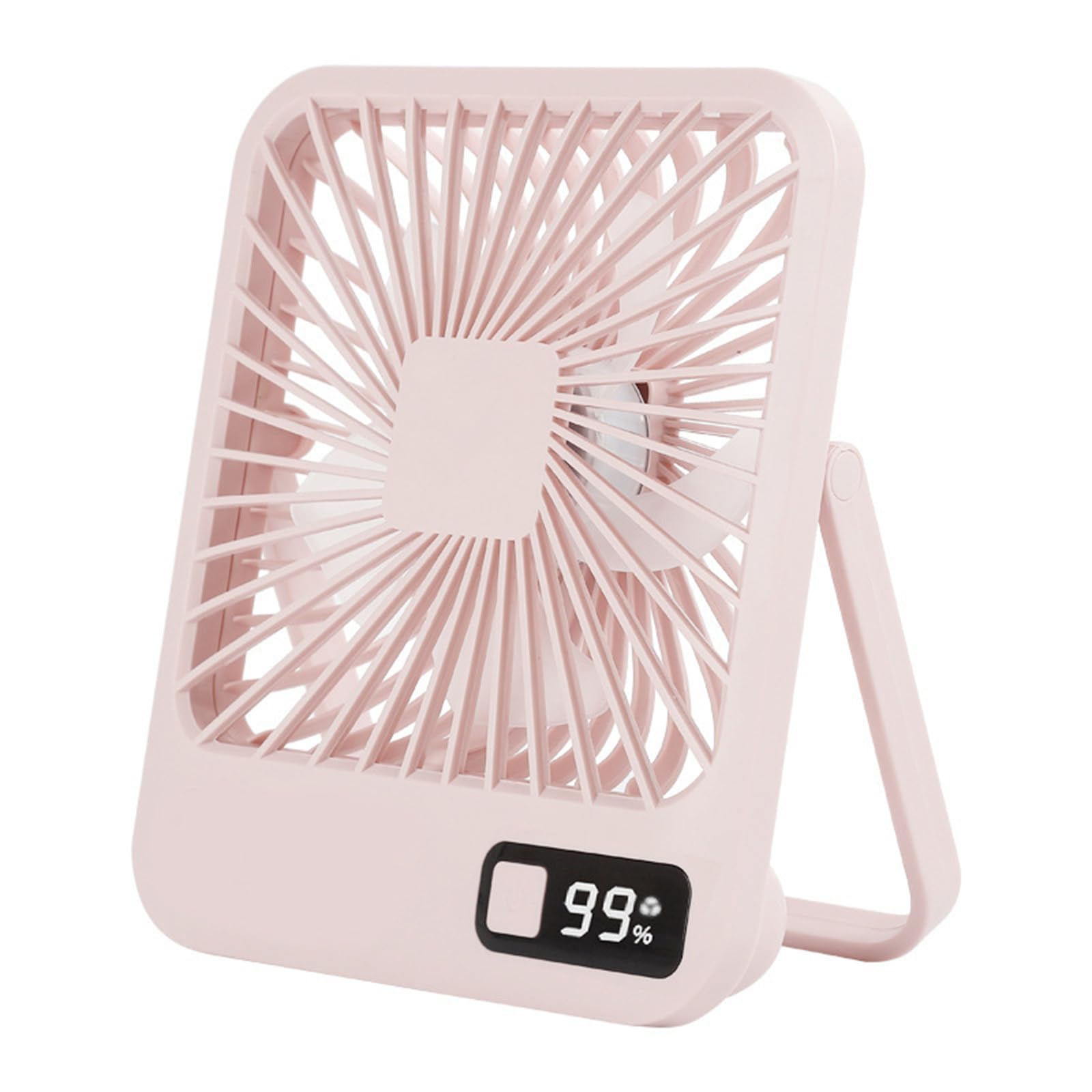 TAZIZI Portable Fan Desktop Rechargeable 5 Speed Quiet Foldable Standing Cooling for Travel Camping Bedroom