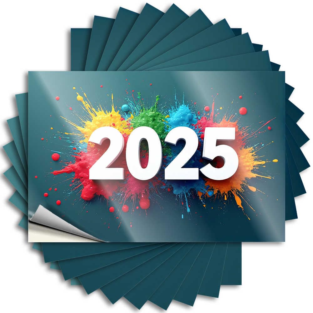 Bumper Fall Outdoor Decorations | Positive Case 2025: A Year of Colorful Beginnings for Math(6X9CM)