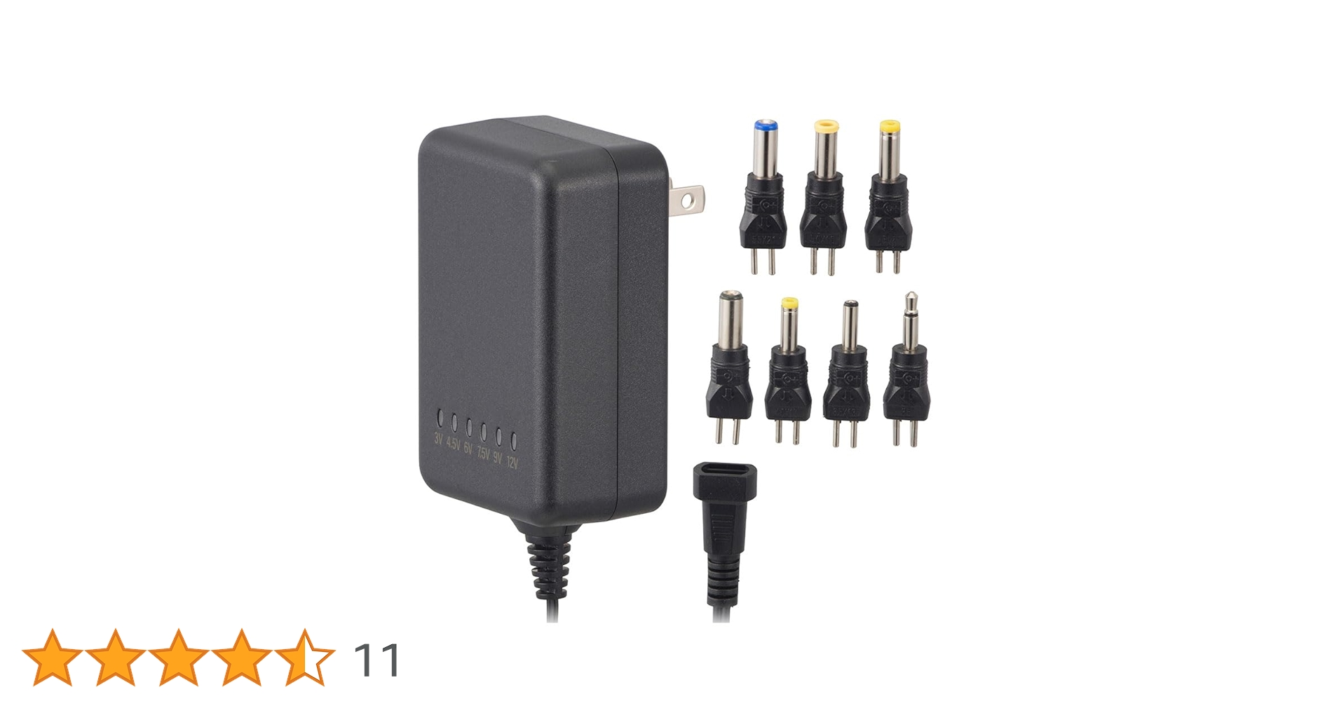 アンチマターと安定化電源のセット 株式会社オーム電機 ACマルチアダプター DC3～12V 変換プラグ