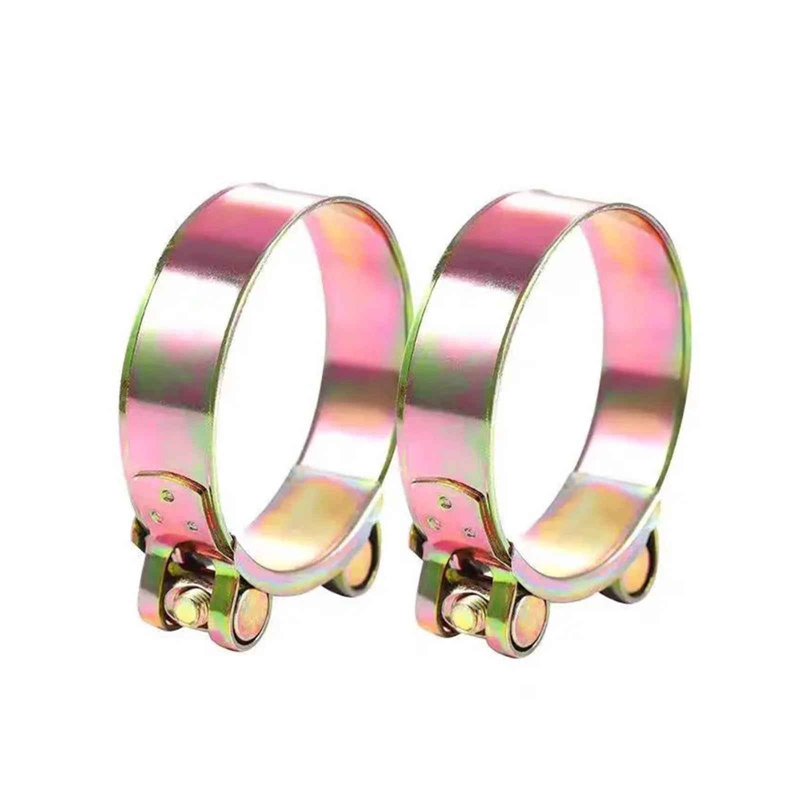 Lot de 5 colliers de serrage en acier inoxydable 304 avec boulon en T puissant 17 mm-97 mm Fixation de tube en acier inoxydable galvanisé (52-55 mm)